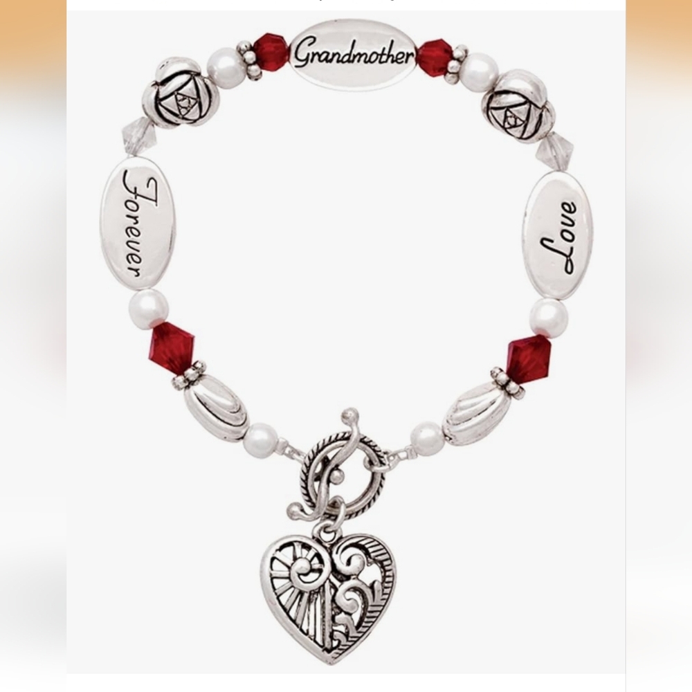 Grandmother Love Forever Silver Tone Bracelet